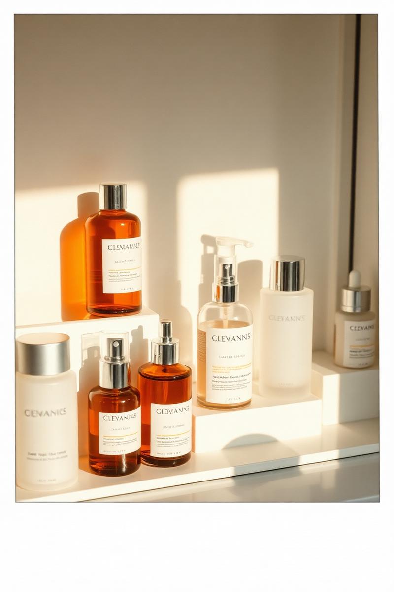 Skincare shelfie polaroid